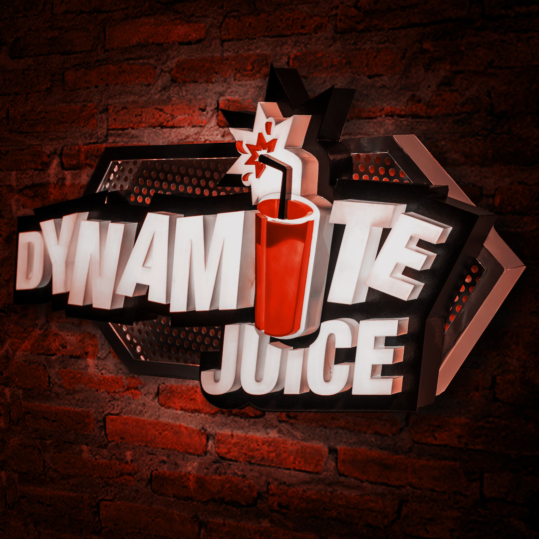 Dynamite Juice Sign