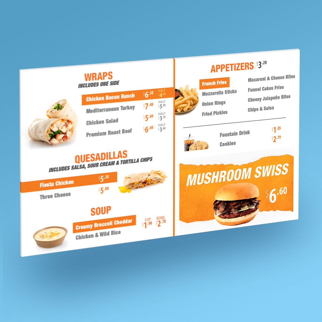 Grille Menu Design