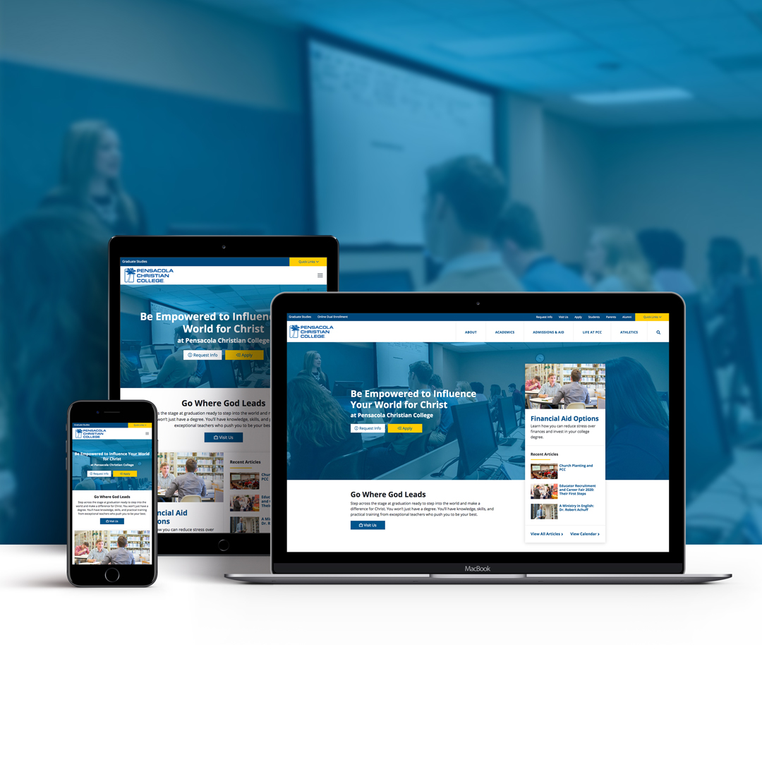 Pensacola Christian College Website Redesign