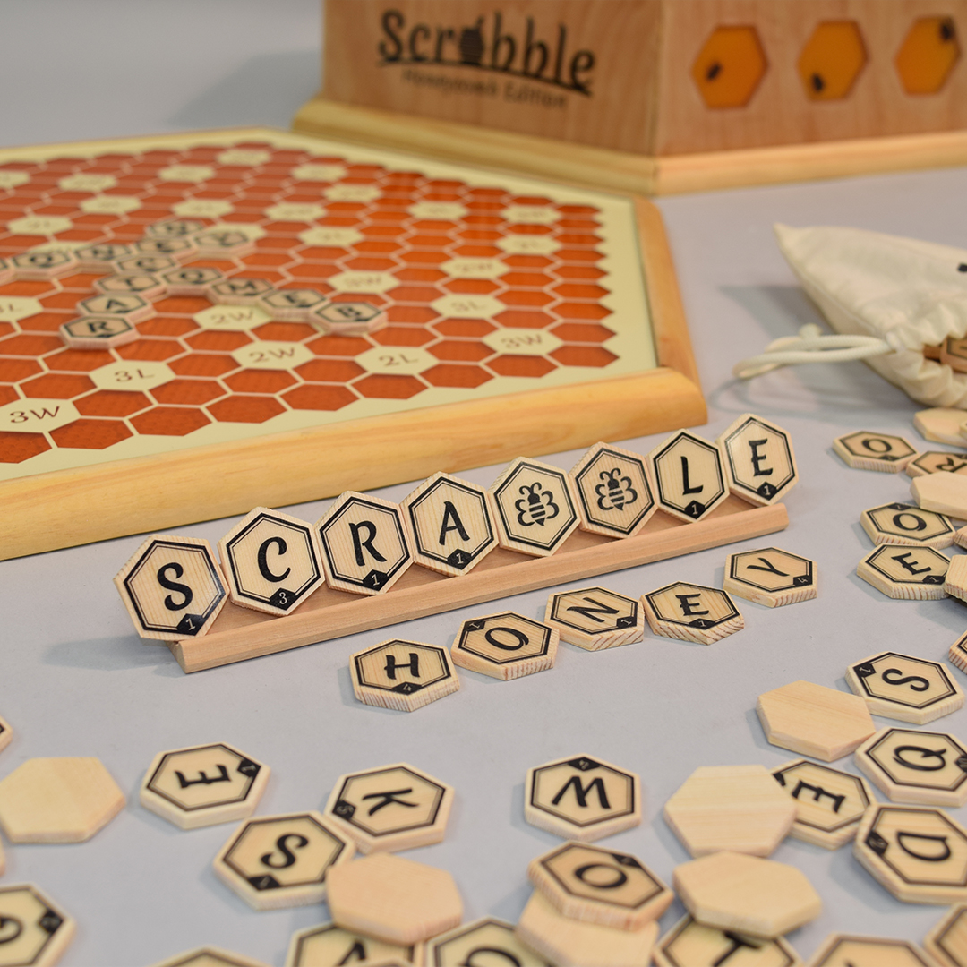 Scrabble Redesign Honey Edition